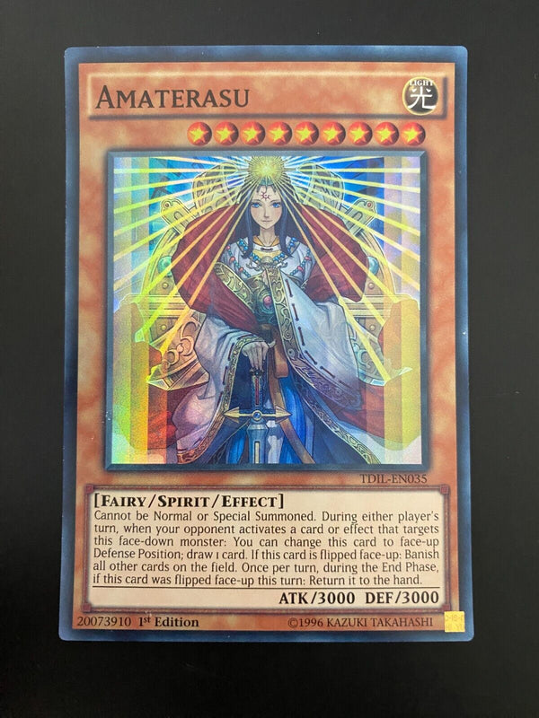 Yugioh Amaterasu TDIL-EN035 Super Rare 1st Edition NM