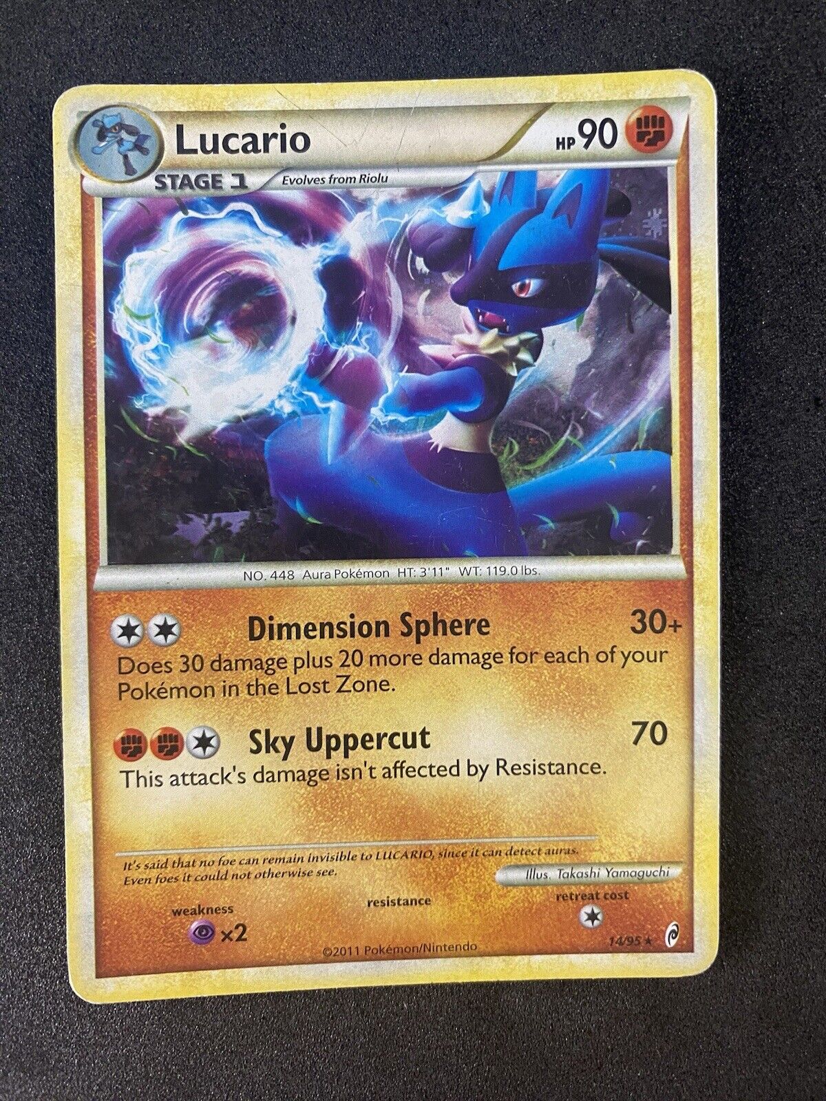 Pokemon Lucario 14/95 Call of Legends Regular Holo MP