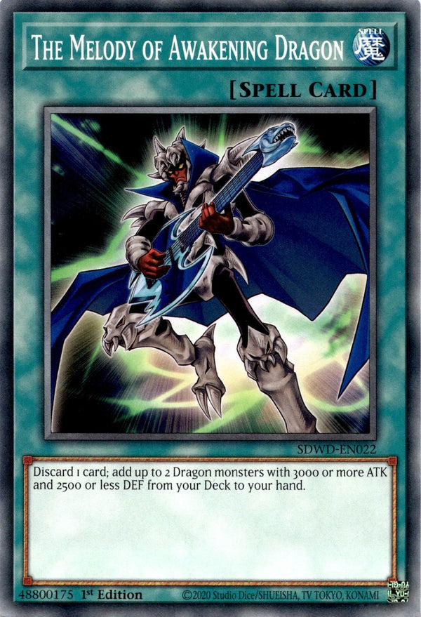 Yugioh The Melody of Awakening Dragon SDWD-EN022 Common 1st Edition NM