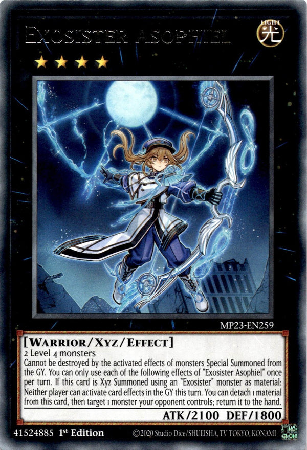 Yugioh Exosister Asophiel MP23-EN259 Rare 1st Edition NM