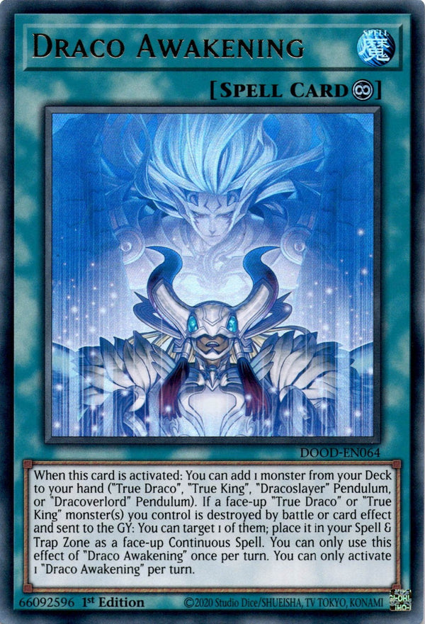Yugioh Draco Awakening DOOD-EN064 Ultra Rare 1st Edition NM