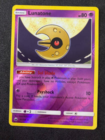 Pokemon Lunatone 61/168 Celestial Storm Reverse Holo NM