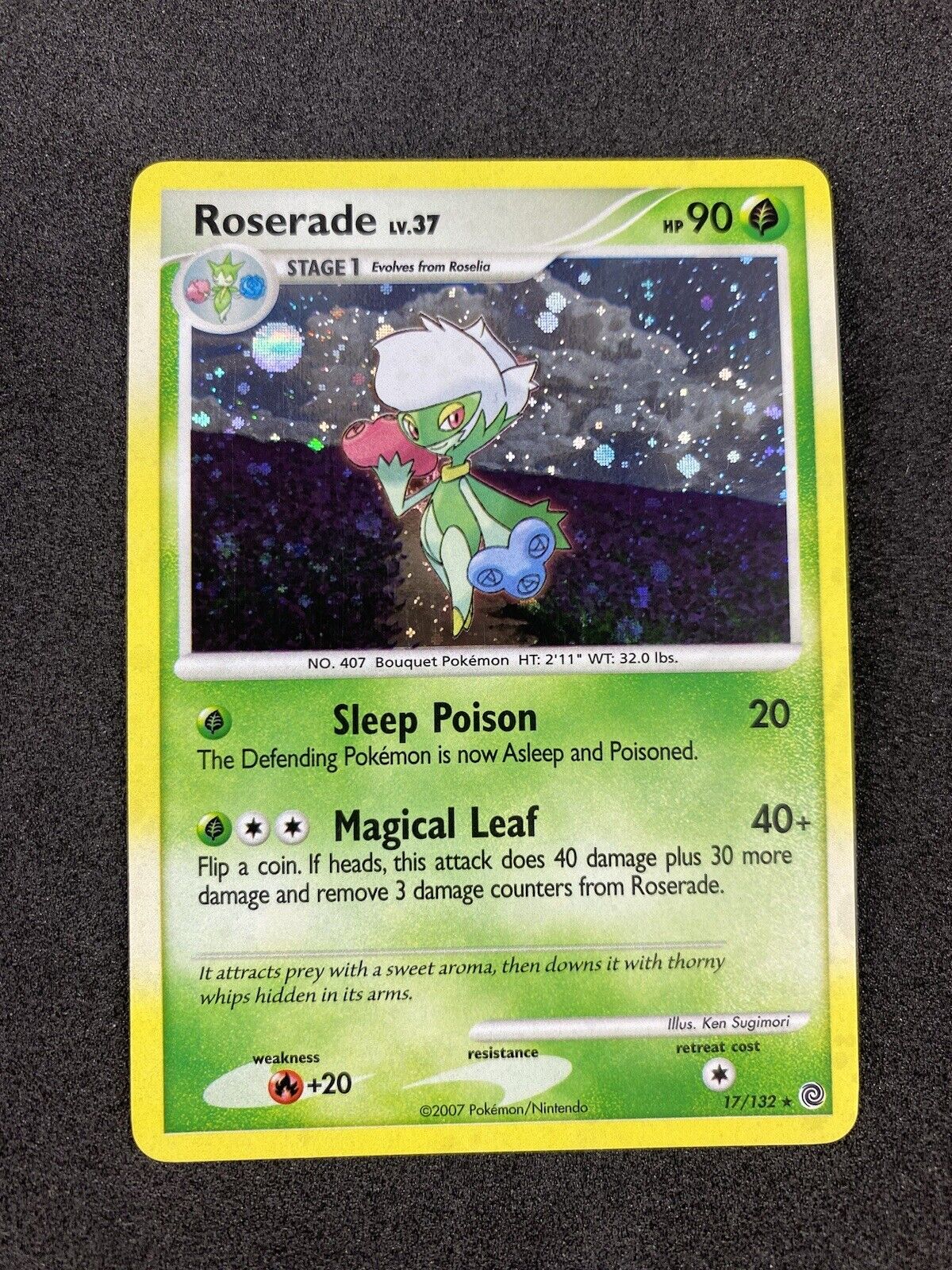 Pokémon Roserade 17/132 Holo DP Secret Wonders NM