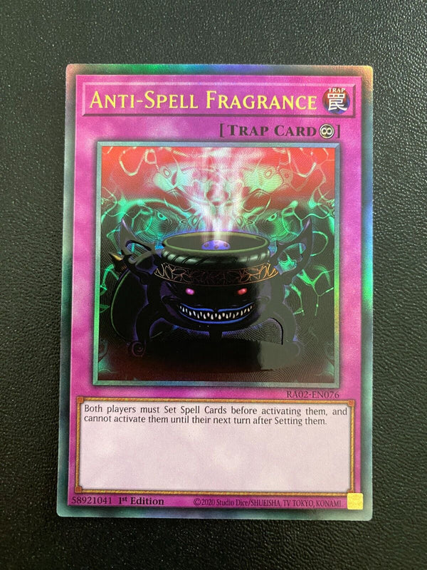 Yugioh Anti-Spell Fragrance RA02-EN076 Prismatic Ultimate Rare 1st Edition NM