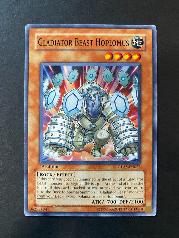 Yugioh Gladiator Beast Hoplomus GLAS-EN022 Common 1st Edition NM