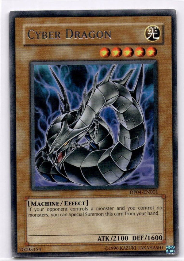 Yugioh Cyber Dragon DP04-EN001 Rare Unlimited Edition LP