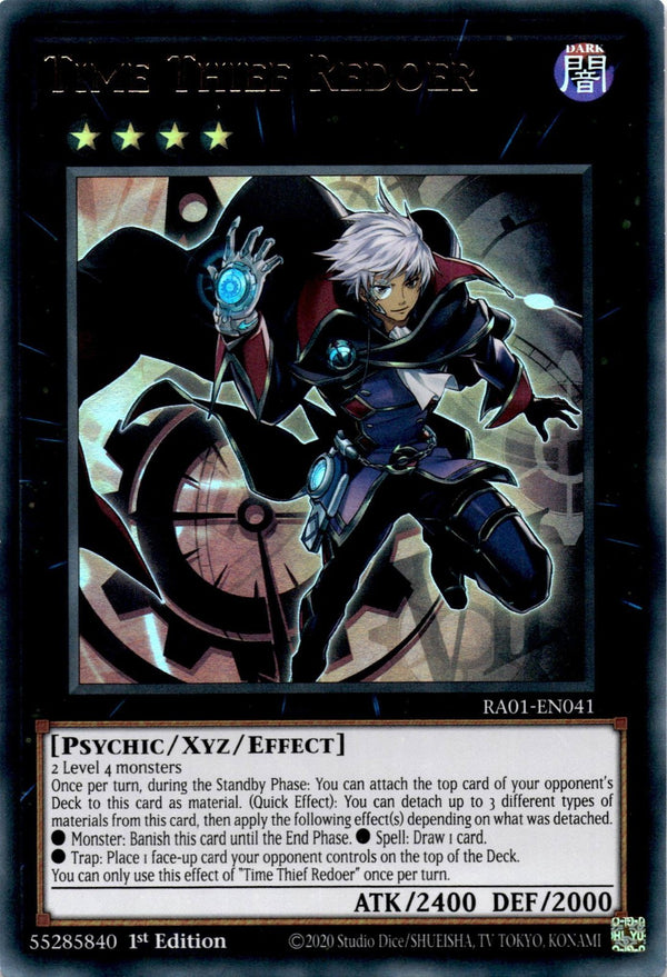 Yugioh Time Thief Redoer RA01-EN041 Ultra Rare 1st Edition NM