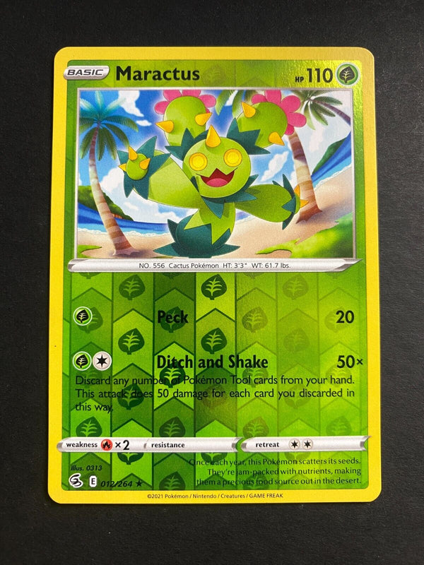 Pokemon Maractus 012/264 Fusion Strike Reverse Holo NM