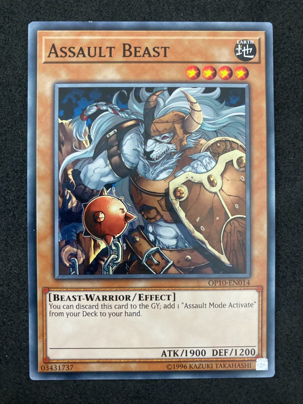 Yugioh Assault Beast OP10-EN014 1st Edition NM