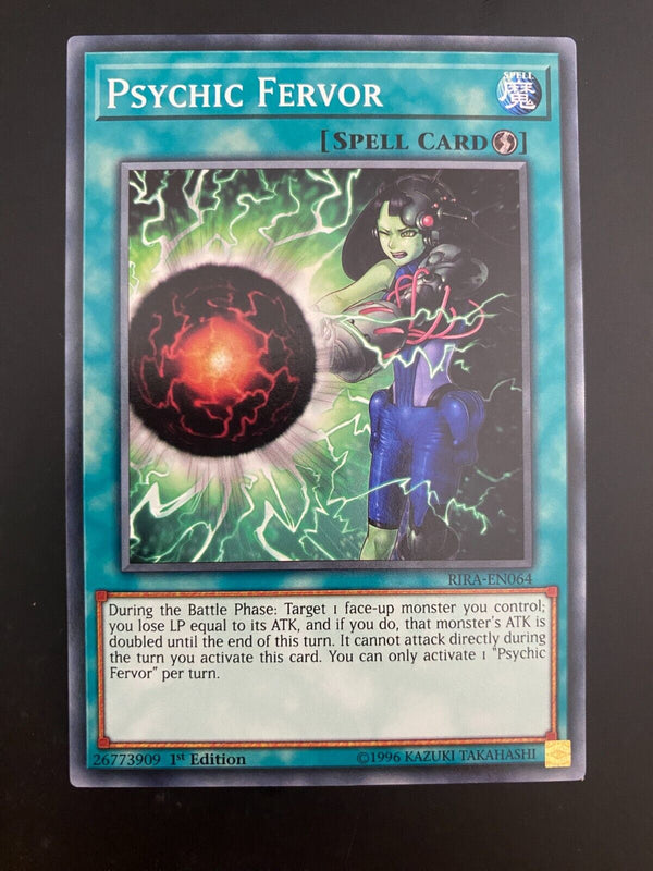 Yugioh Psychic Fervor RIRA-EN064 1st Edition Common NM