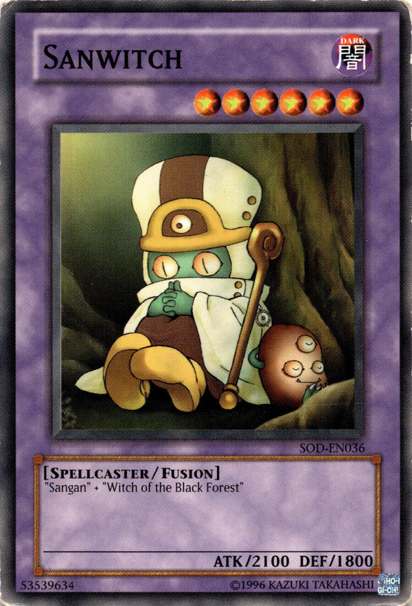 Yugioh Sanwitch SOD-EN036 Common Unlimited Edition DAMAGED