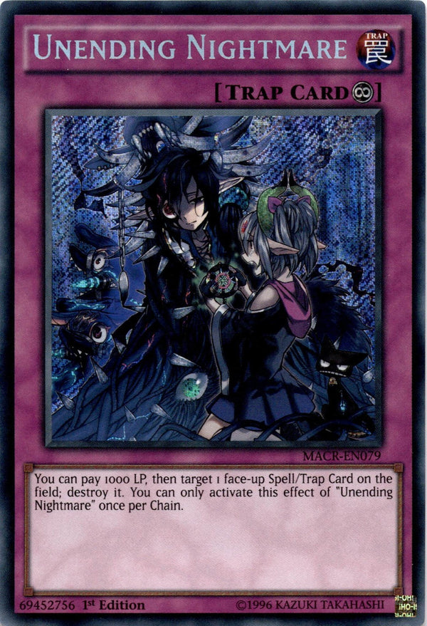 Yugioh Unending Nightmare MACR-EN079 Secret Rare 1st Edition NM