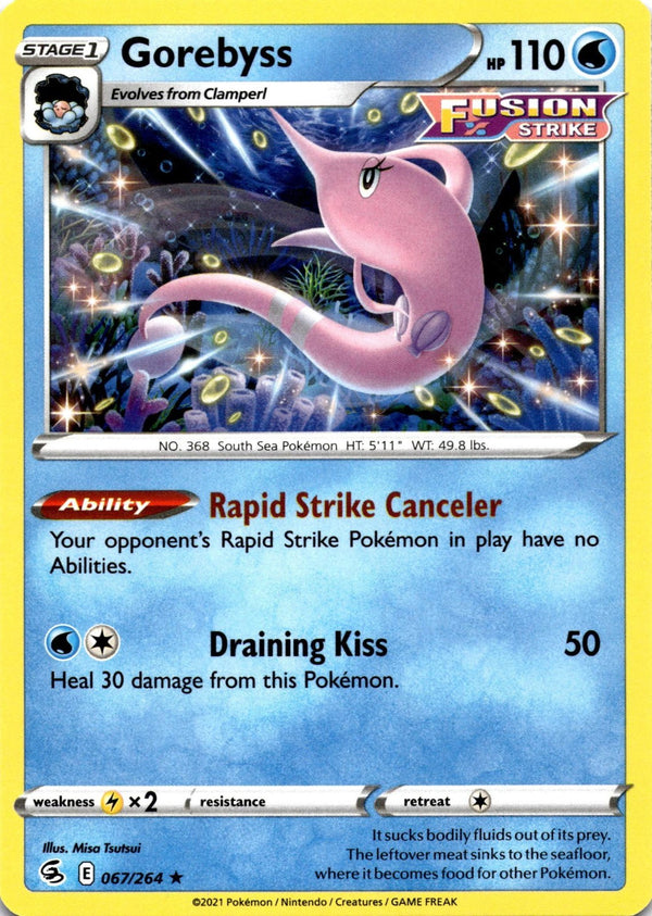 Pokemon Gorebyss 067/264 Fusion Strike Non Holo LP/NM