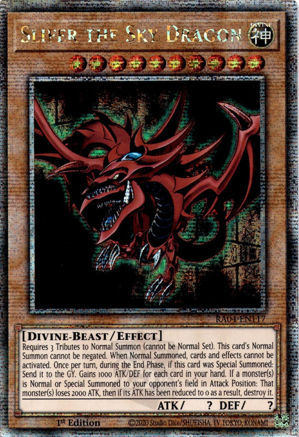 Yugioh Slifer the Sky Dragon RA04-EN117 Quarter Century Rare 1st Edition VLP/NM