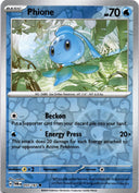 Pokemon Phione 055/167 Twilight Masquerade Reverse Holo LP