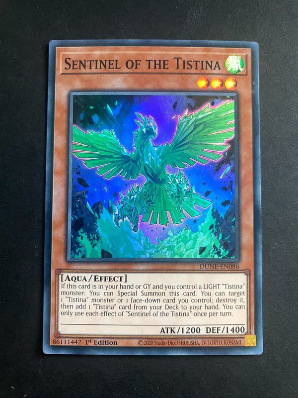 Yugioh Sentinel of the Tistina DUNE-EN086 Super Rare 1st Edition NM