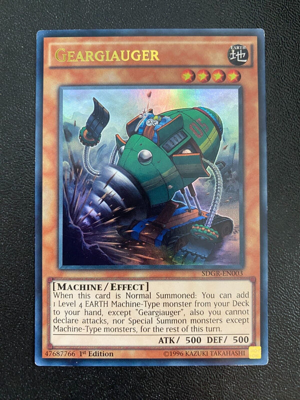 Yugioh Geargiauger SDGR-EN003 Ultra Rare 1st Edition VLP/NM