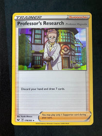 Pokemon Professor's Research 178/202 Sword Shield Base Holo NM