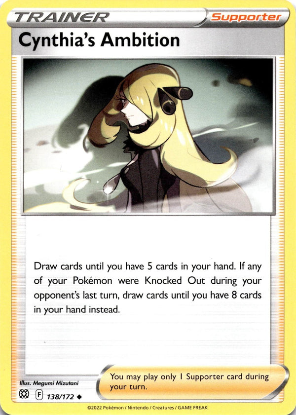 Pokemon Cynthia's Ambition 138/172 Brilliant Stars Non Holo NM