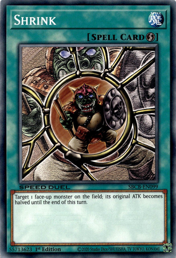 Yugioh Shrink SBCB-EN099 Speed Duel Common 1st Edition VLP/NM