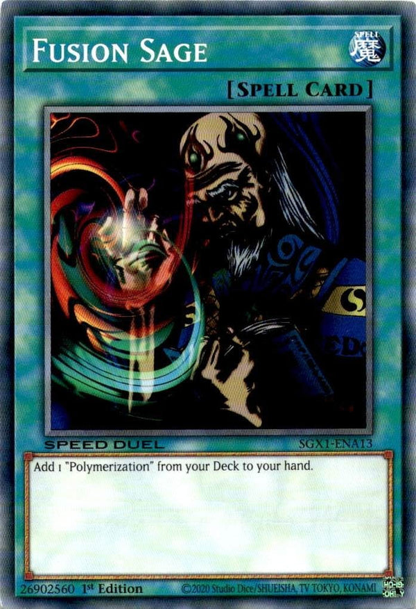 Yugioh Fusion Sage SGX1-ENA13 Common 1st Edition LP/NM