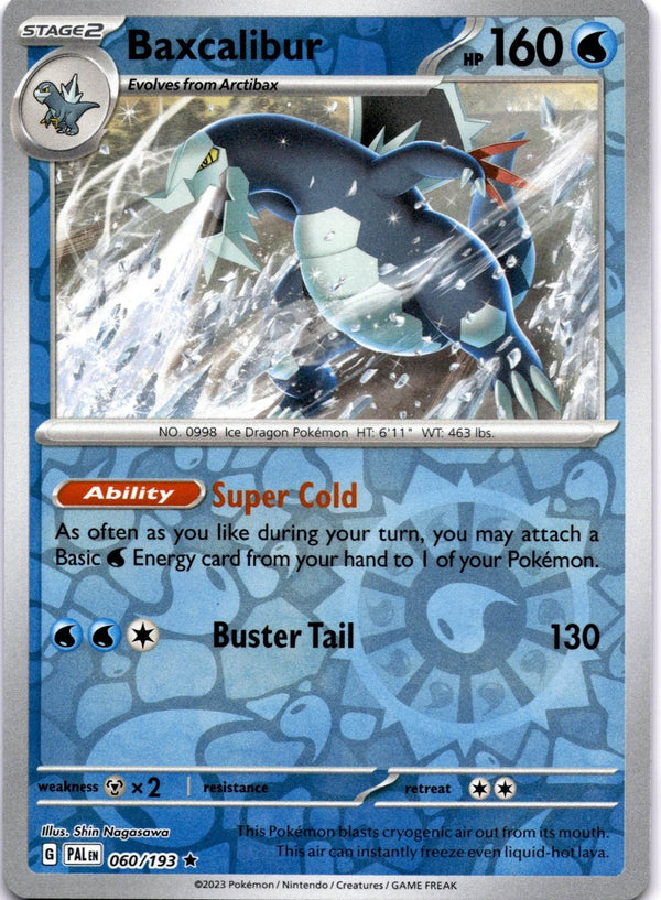 Pokemon Baxcalibur 060/193 Paldea Evolved Reverse Holo NM