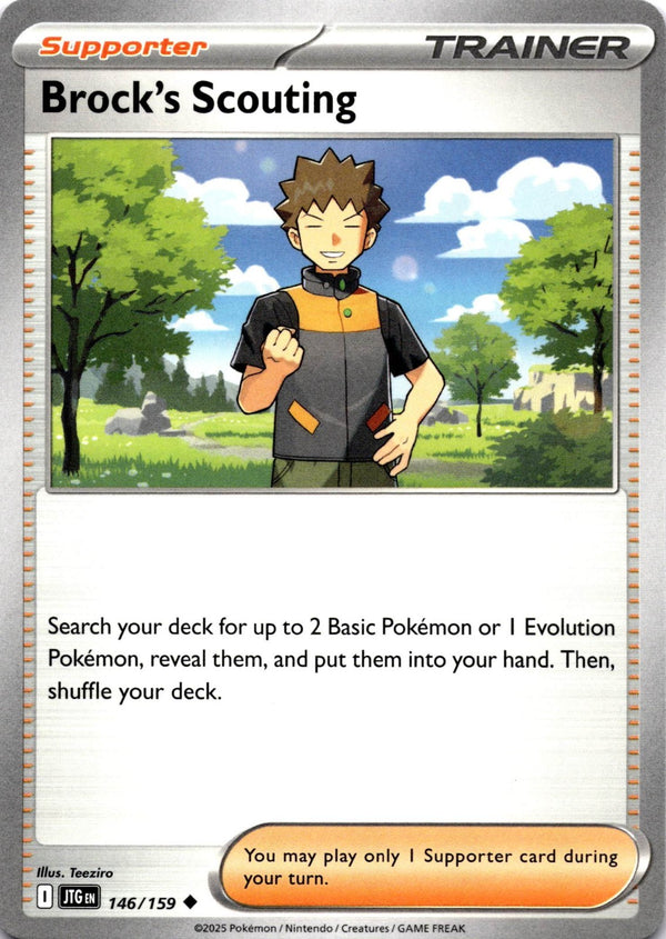Pokemon Brock's Scouting 146/159 Journey Together Non Holo NM