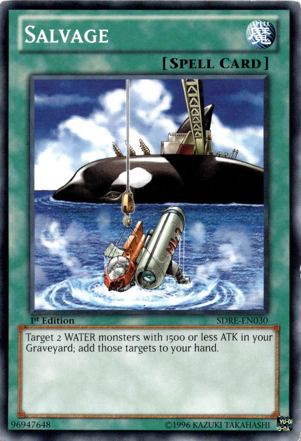 Yugioh Salvage SDRE-EN030 Common 1st Edition LP
