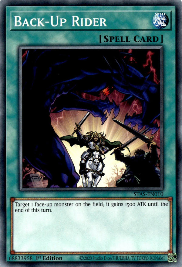 Yugioh Back-Up Rider STAS-EN010 Common 1st Edition NM