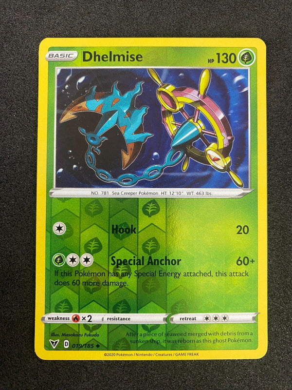 Pokemon Dhelmise 019/185 Vivid Voltage Reverse Holo LP