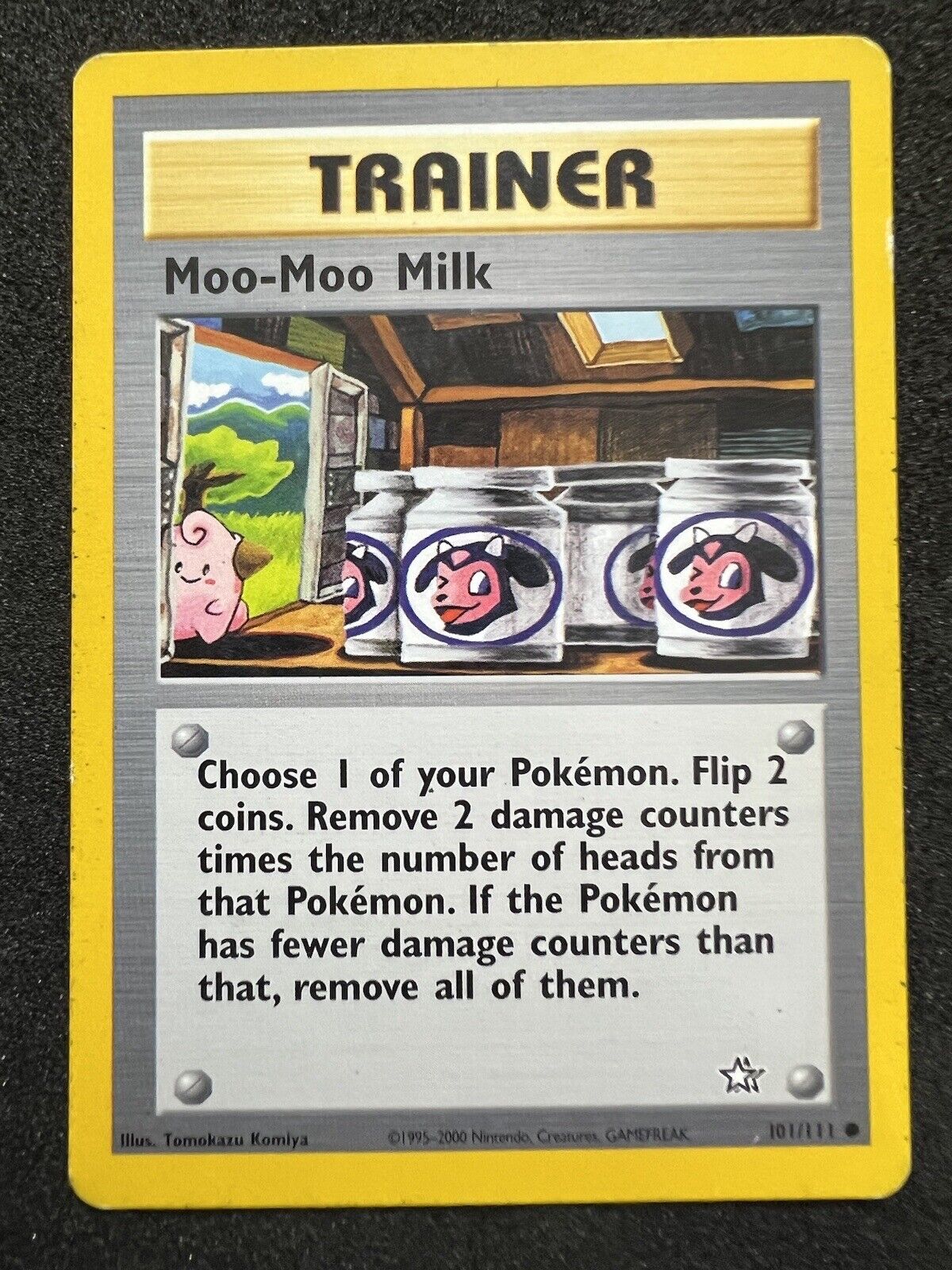 Pokemon Moo-Moo Milk 101/111 Common Unlimited Neo Genesis VLP