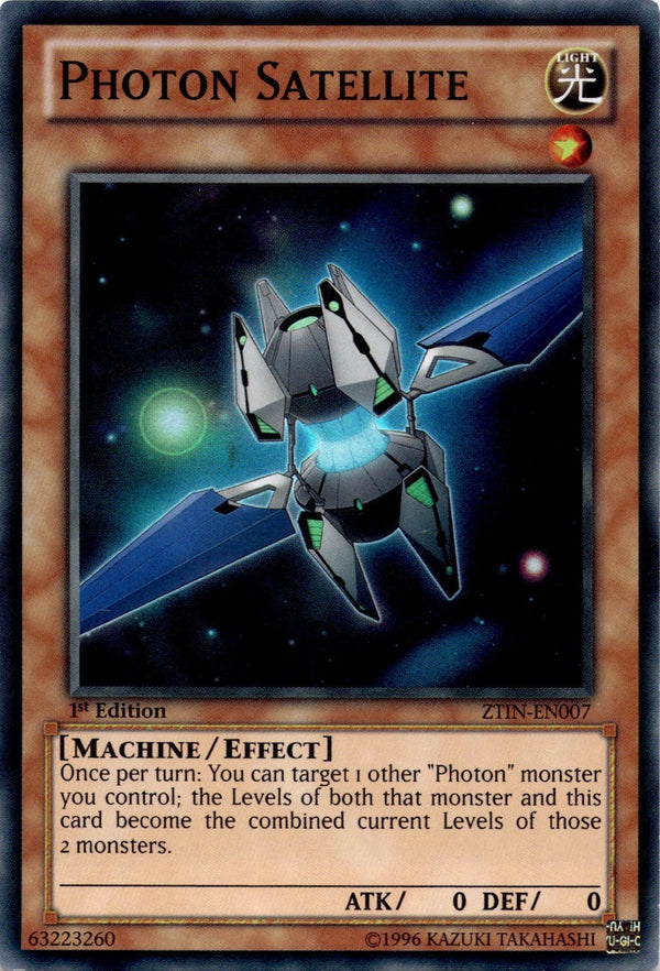 Yugioh Photon Satellite ZTIN-EN007 Super Rare 1st Edition MP