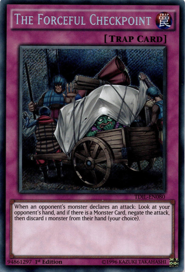 Yugioh The Forceful Checkpoint TDIL-EN080 Secret Rare 1st Edition VLP/NM