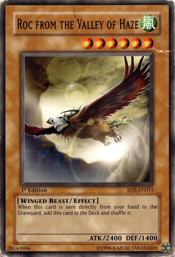 Yugioh Roc from the Valley of Haze RDS-EN015 Common 1st Edition DAMAGED