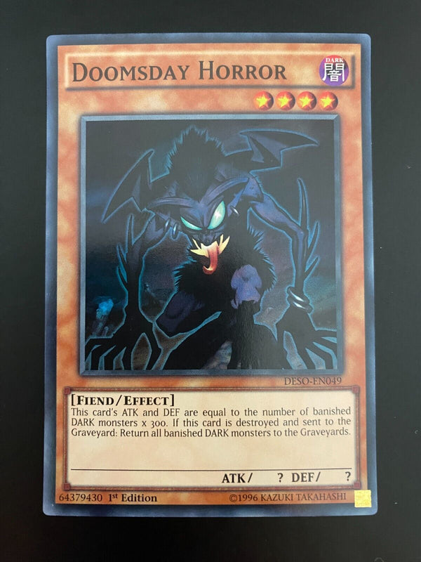 Yugioh Doomsday Horror DESO-EN049 Super Rare 1st Edition VLP/NM