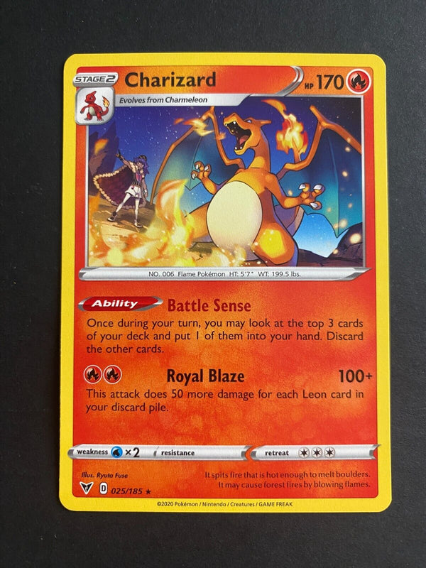 Pokemon Charizard 025/185 Vivid Voltage Rare Non Holo NM