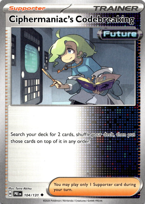 Pokemon Ciphermaniac's Codebreaking 104/131 Prismatic Evolutions Non Holo NM