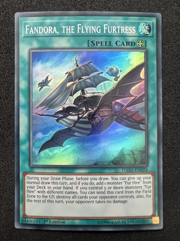 Yugioh Fandora, the Flying Furtress DASA-EN024 Super Rare 1st Edition NM