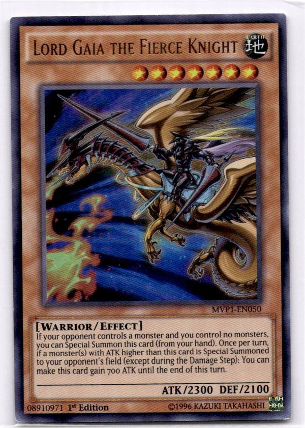 Yugioh Lord Gaia the Fierce Knight MVP1-EN050 Ultra Rare 1st Edition HP/MP