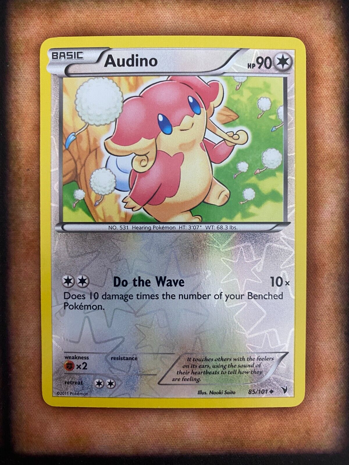 Pokemon Audino 85/101 Noble Victories Reverse Holo NM/MINT