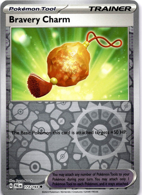 Pokemon Bravery Charm 173/193 Paldea Evolved Reverse Holo NM