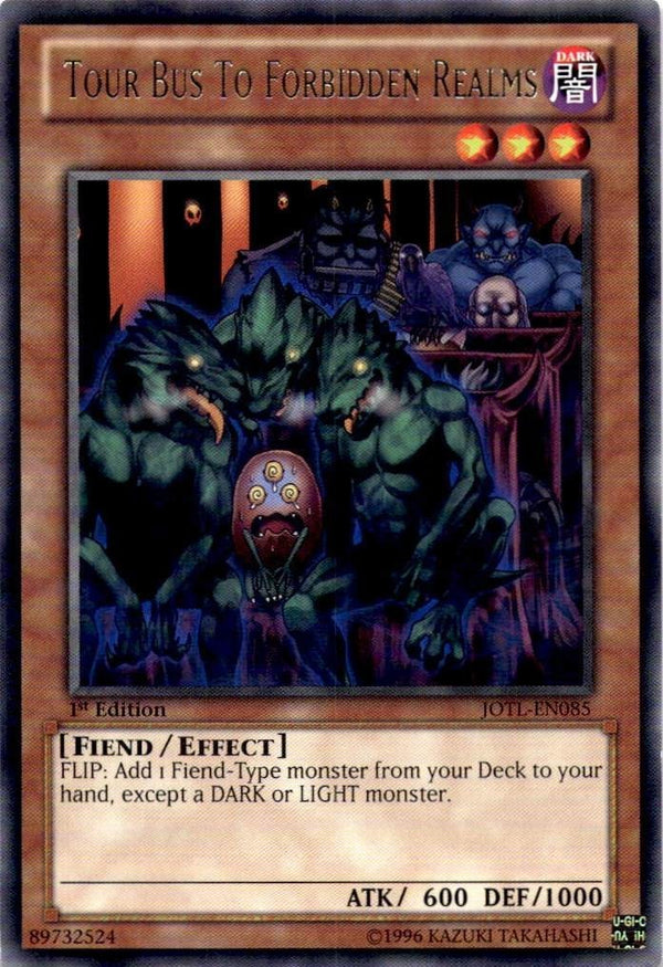 Yugioh Tour Bus To Forbidden Realms JOTL-EN085 Rare 1st Edition VLP/NM
