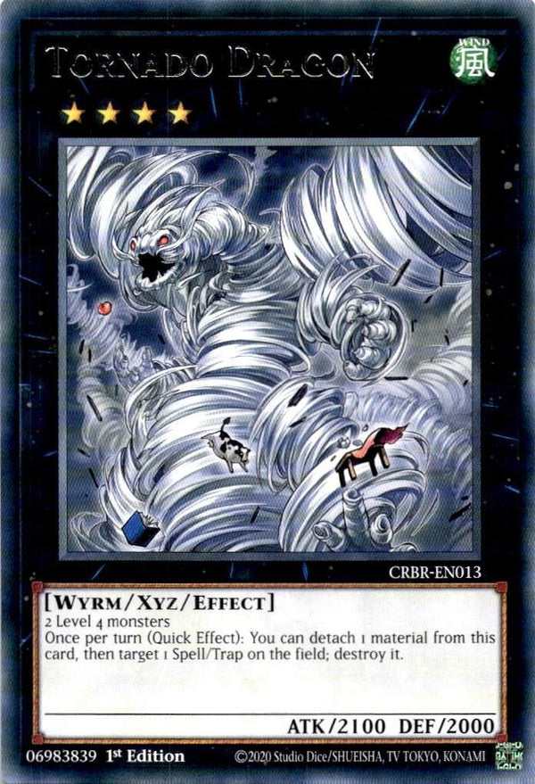 Yugioh Tornado Dragon CRBR-EN013 Rare 1st Edition NM