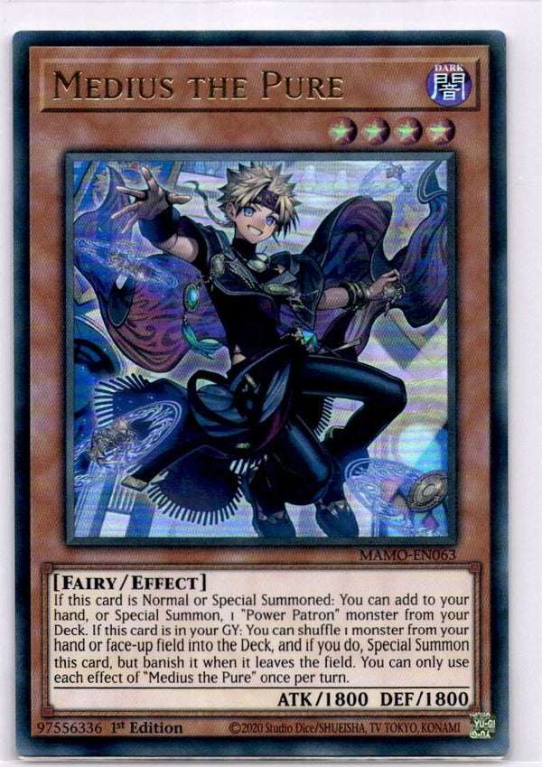 Yugioh Medius the Pure MAMO-EN063 Ultra Rare 1st Edition NM