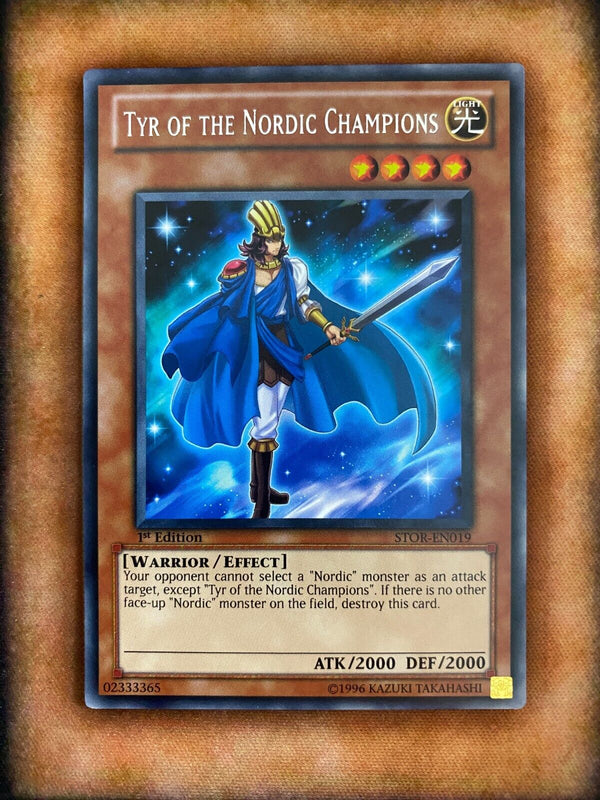 Yugioh Tyr of the Nordic Champions STOR-EN019 Rare 1st Edition VLP/NM