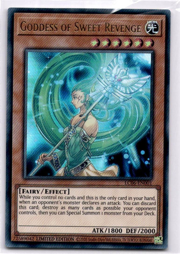 Yugioh Goddess of Sweet Revenge LC06-EN001 Ultra Rare 1st Edition NM