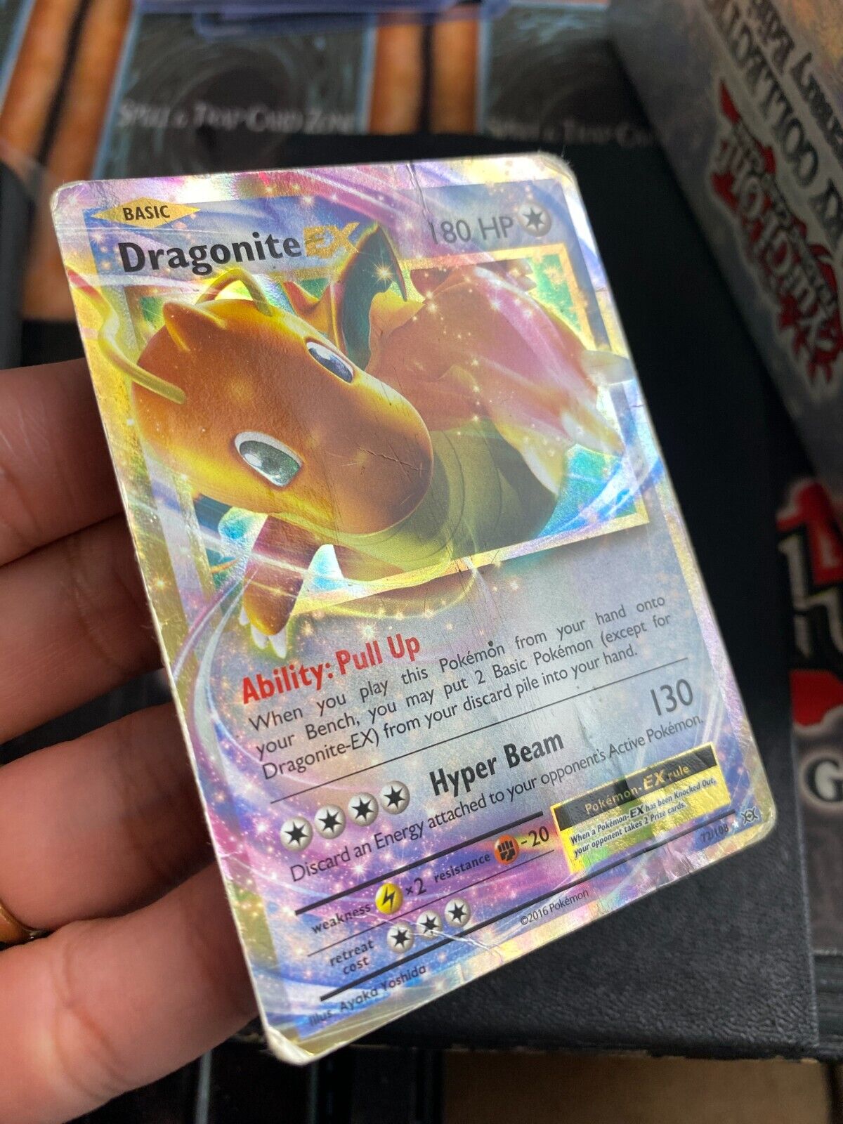 Pokemon Dragonite 72/108 XY Evolutions Full Art Holo DMG