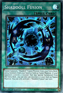 Yugioh Shaddoll Fusion SDSH-EN049 Super Rare HOLO Misprnt - Extra Foil 1st Ed NM
