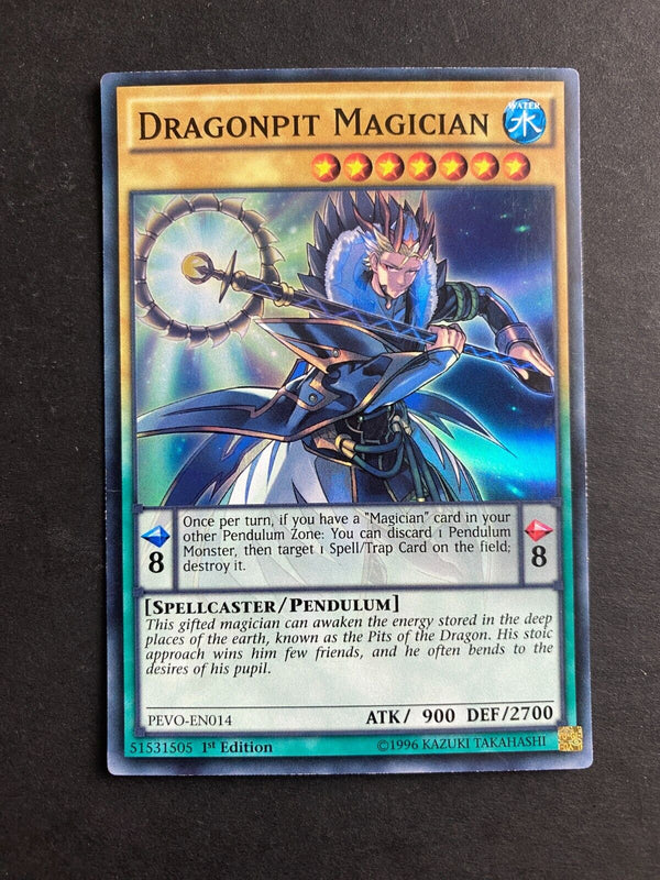 Yugioh Dragonpit Magician PEVO-EN014 Super Rare 1st Edition LP