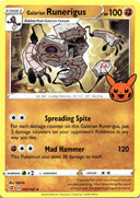 Pokemon Galarian Runerigus 102/192 Trick or Trade 2023 Non Holo NM